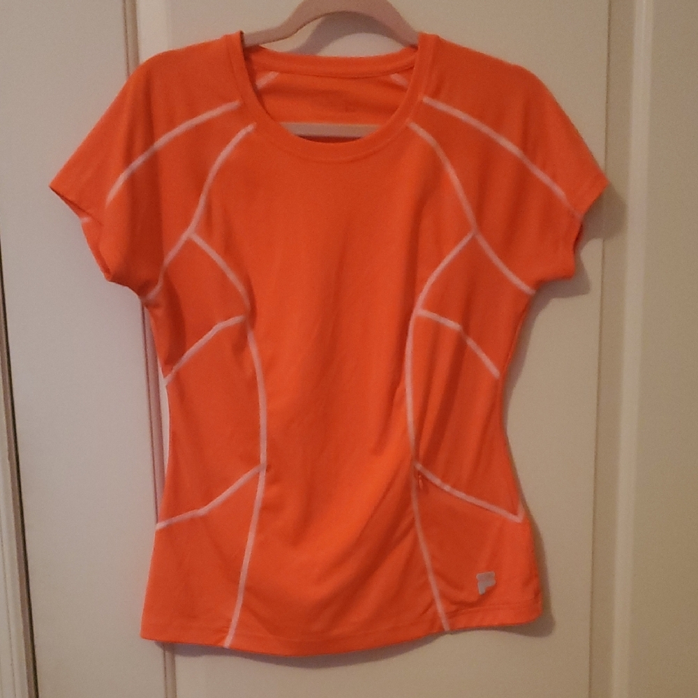 Women's Orange Athletic Top